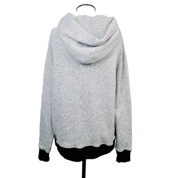 Roots Hoodie Sweatshirt‎ M Gray Athletic Goods Sweater Knit Warm Pocket Pullover - Picture 6 of 10